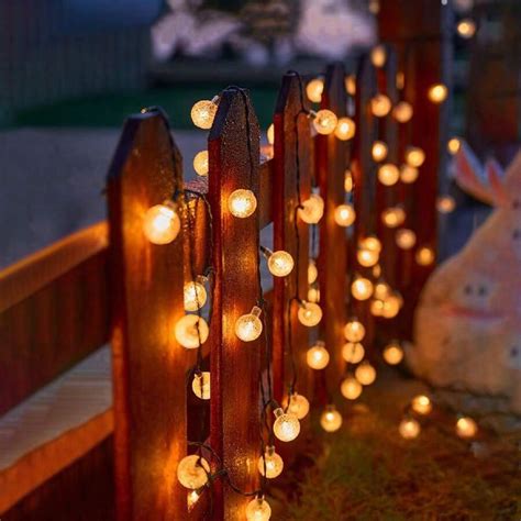 1pc LED Solar Power Bubble Ball String Lights, Outdoor Waterproof ...