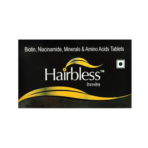 Buy Hairbless Tablets 10 Tabelts Online - Cureka