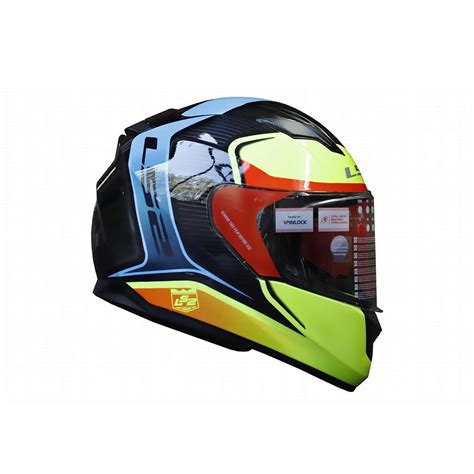 LS2 HELMET - FF320 FLAUX BLACK NEON YELLOW HELMETS – LRL Motors
