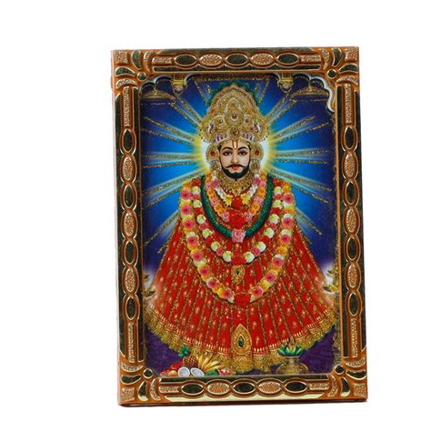 Shree Khatu Shyam Baba Chola Photo Frame - 5 × 3 Inches | For Pooja Te ...