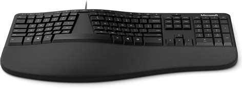 Buy Microsoft Ergonomic Keyboard - Black. Wired, Comfortable, Ergonomic ...