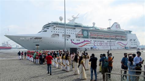 Cordelia cruises, the first cruise vessel to call at Cochin Port since ...