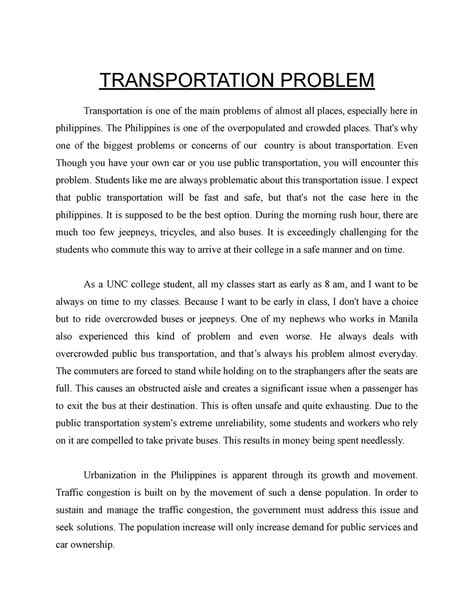 Transportation Engineering World Problem 的图像结果