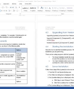 Image result for Software Installation Plan Template