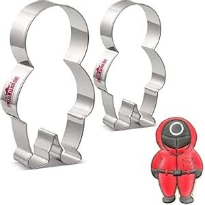 Buy LILIAO Astronaut Cookie Cutter Set, 2 Pcs, Robot Biscuit Bread ...