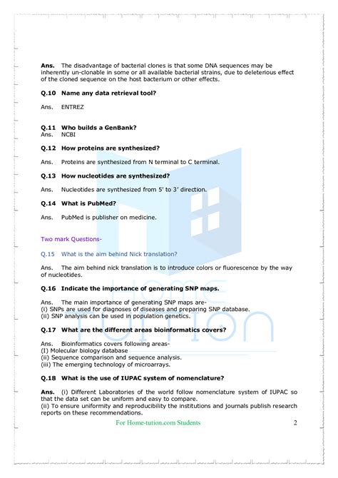 Image result for Case-Based Question On Bioinformatics Class 12