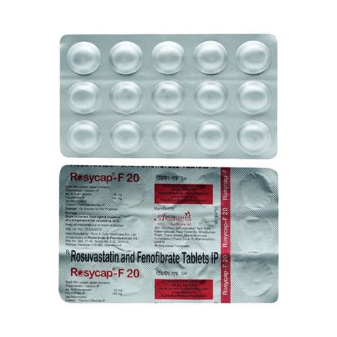 Rosycap F 20mg Strip Of 15 Tablets: Uses, Side Effects, Price & Dosage ...
