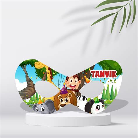 Jungle Theme Customized Eye Mask – Blu Party