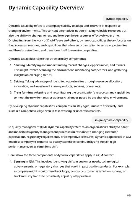 Image result for Dynamic Capability Matrix