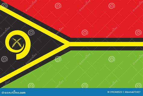 Flag of Vanuatu. National Vanuatu Flag. Island Country Stock Illustration - Illustration of ...