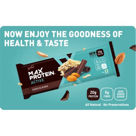 Ritebite Max Protein Choco Slim Pack Of 6 120 Gm Bar : Buy Ritebite Max ...