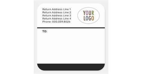 Custom Mailing Shipping Labels Logo Return Address | Zazzle