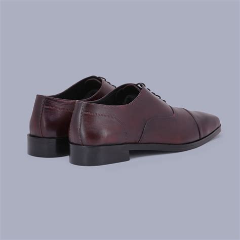 Buy Burgundy Oxford Shoes for Classic Formal Style – Brahaan