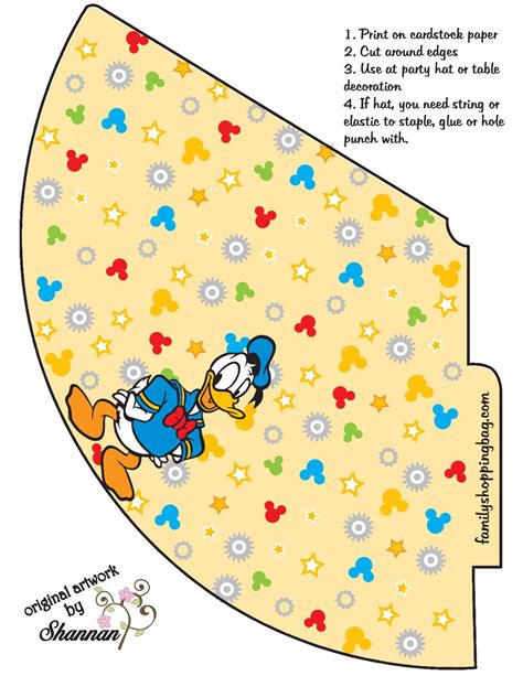 Donald Duck Hat Cut Out
