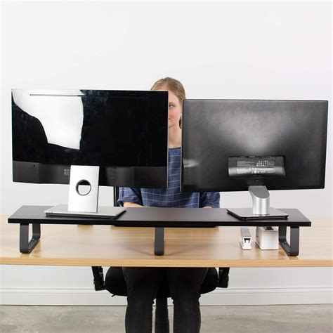 Buy VIVO 39 inch Extra Long Monitor Stand, Wood & Steel Desktop Riser ...