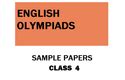 English Olympiad sample papers – Olympiad tester