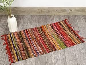 Buy Ravaiyaa - Attitude is everything Cotton Chindi Dyed Rugs Carpet ...