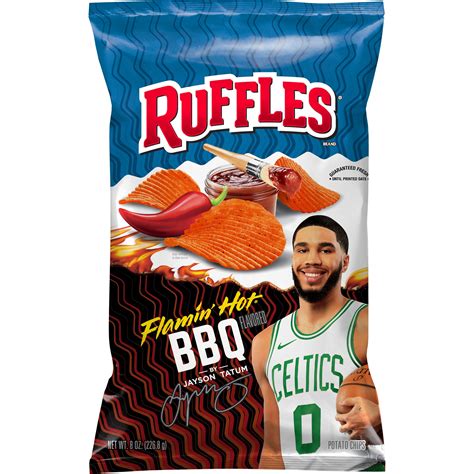 Buy Ruffles Flamin' Hot BBQ Flavored Potato Chips, 8 oz Bag Online at ...