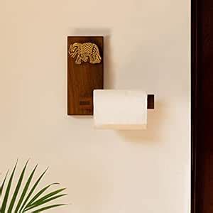 ExclusiveLane 'Elephant Block' Hand Carved Decorative Tissue Roll ...