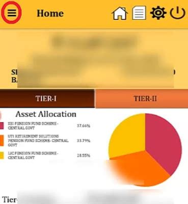 How to make online contribution to NPS using NPS mobile app?