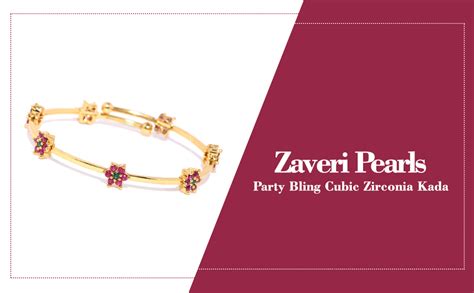 Buy ZAVERI PEARLS Gold look Designer Adjustable Bracelet- ZPFK6274 at ...