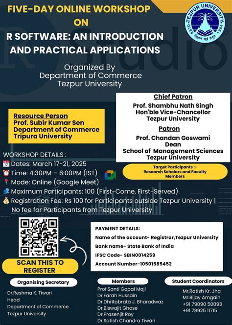 Tezpur University,Tezpur,Assam,India,Pin 784028,A Central University