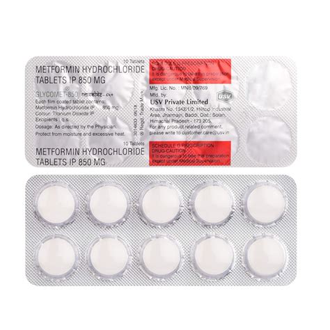 Glycomet-850 - Strip of 10 Tablets : Amazon.in: Health & Personal Care
