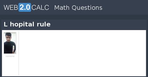 View question - L hopital rule