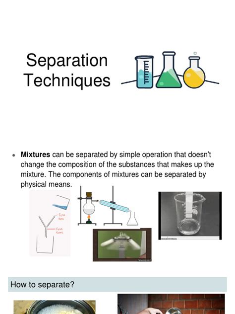 Image result for Methods of Separation Reference