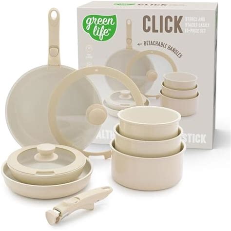 GreenLife 10 Piece Nonstick Pots & Pans Set, India | Ubuy