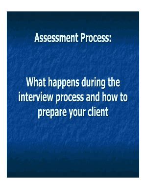 Fillable Online Assessment Process: Fax Email Print - pdfFiller
