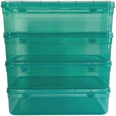 Buy Feliz Plastic Storage Box (Green, Large) - 3 Pieces, Rectangular ...