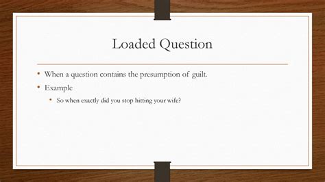 Image result for Loaded Term Fallacy Examples