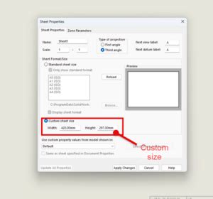 Modifying a Drawing Template in SolidWorks 的图像结果
