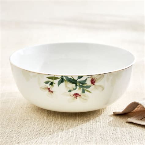 Buy Amara Azalea Maya Bone China Floral Print Serving Bowl - 1.2L from ...