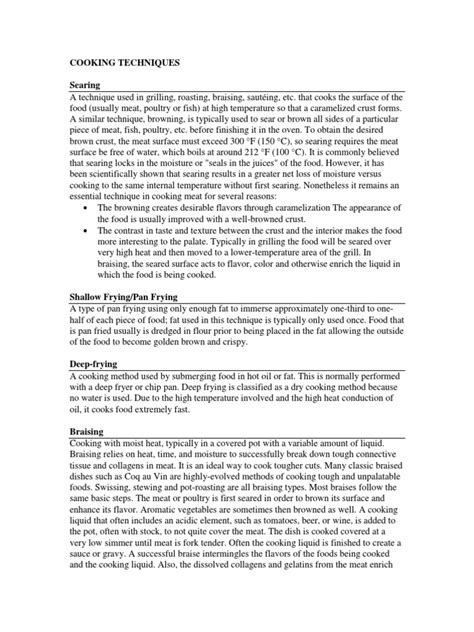 Image result for Basic Cooking Techniques