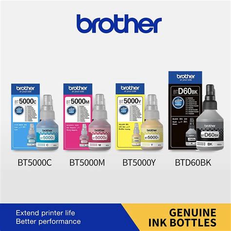 brother BTD60BK With BT5000C , BT5000M, BT5000Y for Brother Ink-tank ...