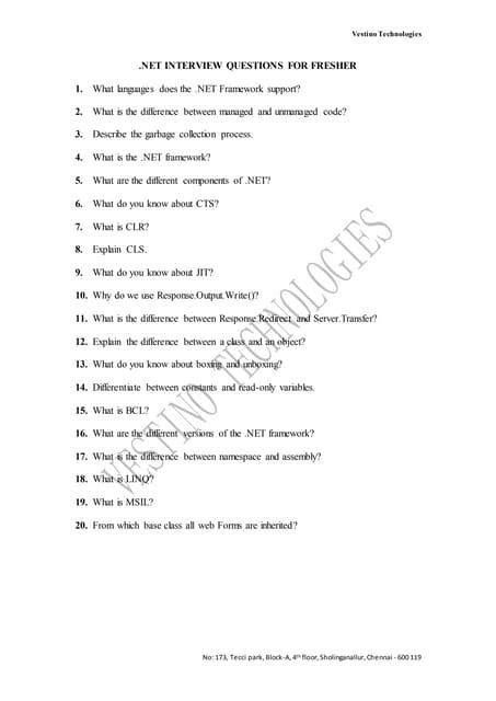 .Net Interview Questions for Experienced 的图像结果