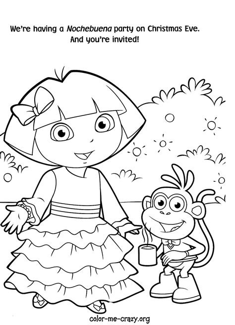 Dora Printables Coloring