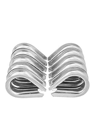 uxcell 304 Stainless Steel Thimble Rigging for 5/8 inch (16mm) Diameter ...