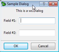 Image result for wxPython Dialog Example