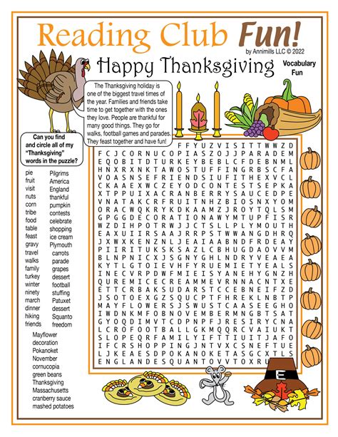 Printable Thanksgiving Word Search Puzzles | Gerald Printable