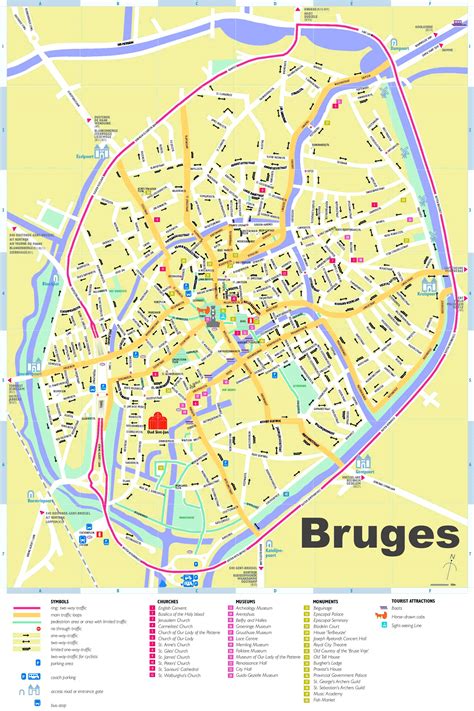 Map Of Belgium Bruges