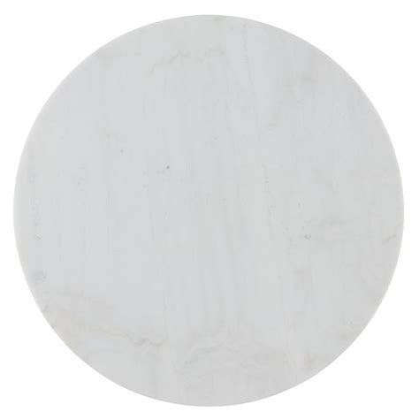 Buy Bowery Hill Round Marble Top Coffee Table in White Online at Lowest ...