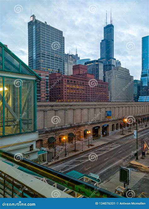 Perspective View of Clinton Street and Tower Office Buildings from the ...