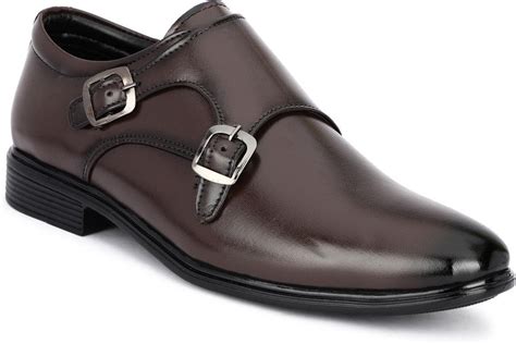 Buy Buxton Monk Strap Formal Slip On Office and Party Wear Shoe for Men ...
