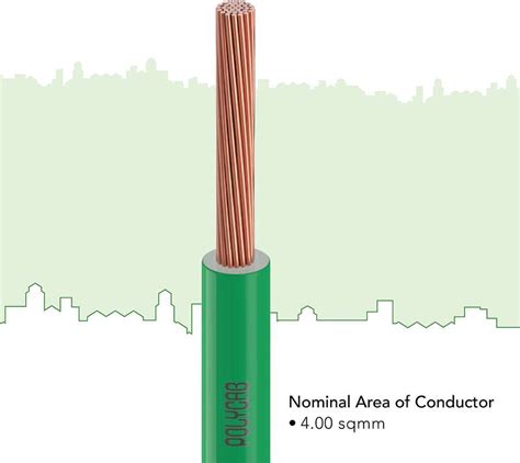 Polycab PVC 4 sq/mm Green 90 m Wire Price in India - Buy Polycab PVC 4 ...