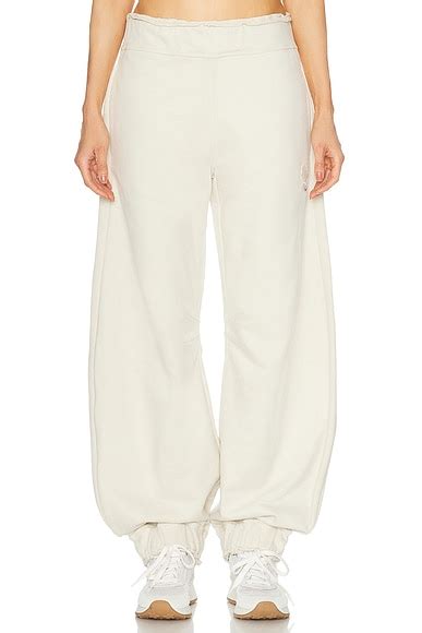 Moncler Genius X Willow Smith Wide Leg Jogger in Cream | FWRD