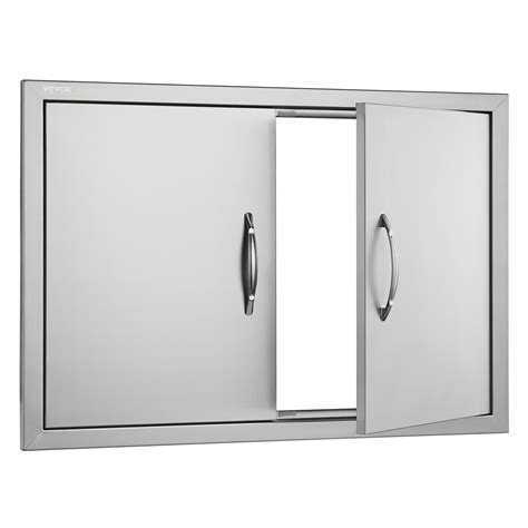 VEVOR Double Access BBQ Door Island BBQ Outdoor Kitchen Door Stainless ...