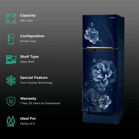 Buy SAMSUNG FF 236L RT28C3122CU/HL BLU 2S Refurbished Refrigerators ...